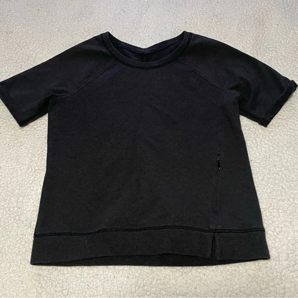 Lululemon scene top size 4 charcoal - Picture 2 of 9